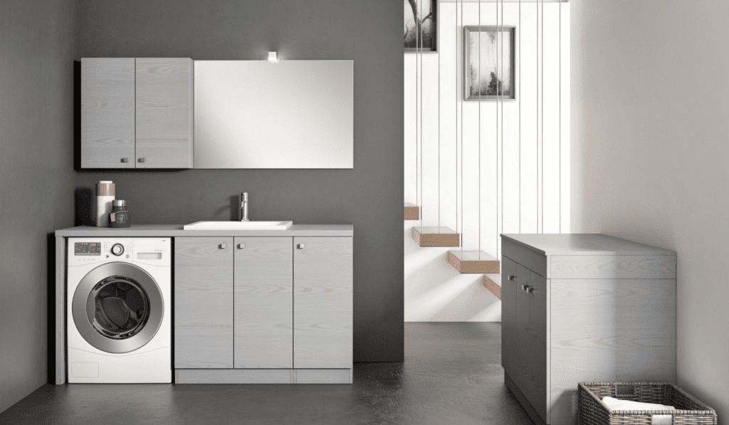 Mobili lavanderia Iris Ceramica: uno spazio funzionale dal design attuale